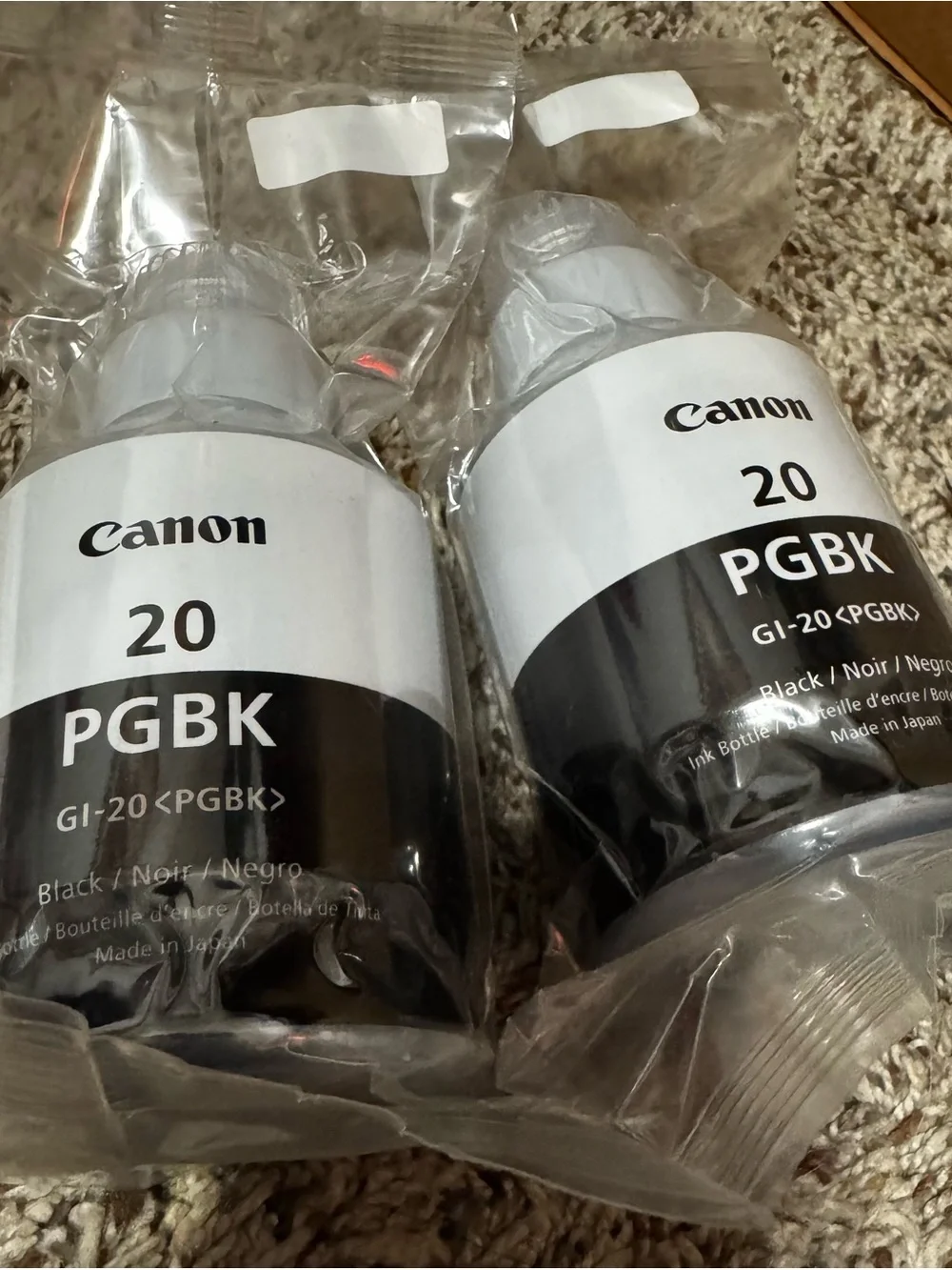 Canon Black PGBK Ink Bottles (Black & White)